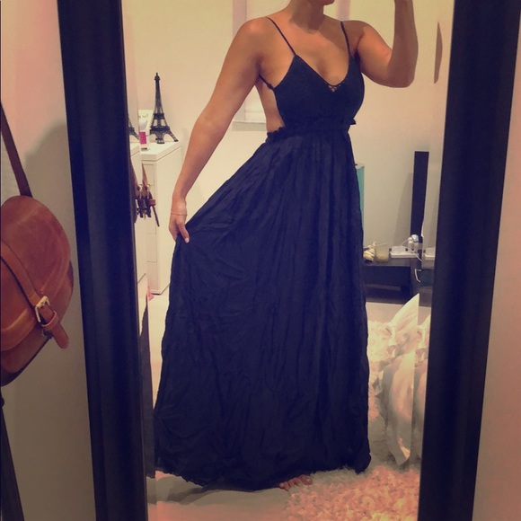 Dark Blue Maxi Dress - Picture 1 of 3
